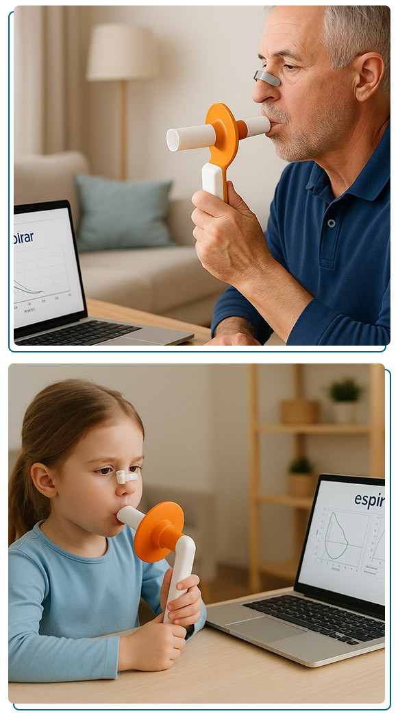 Imagem ilustrativa de espirometria